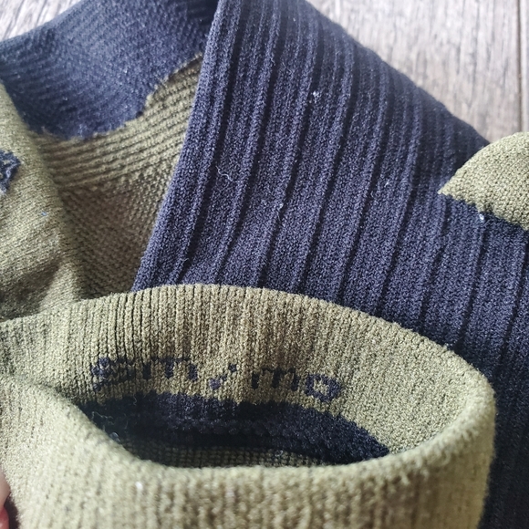 Navy and Green Pro Compression Socks - Picture 3 of 3